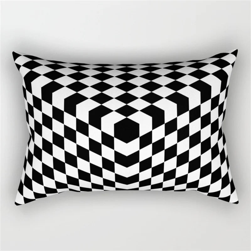 Decorbites™ Geometrisches Wellenlinien-Taljen-Kissenbezug-Set