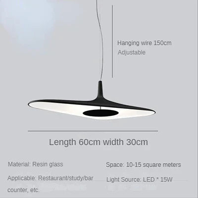 DecorBites™ Irregular Art Pendant Lamp Modern Living Room Ceiling Chandelier
