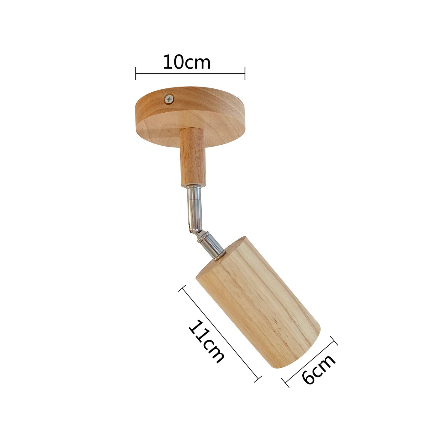 DecorBites™ LED Ceiling Lamp: Modern Wood Design with Spotlight for Various Spaces