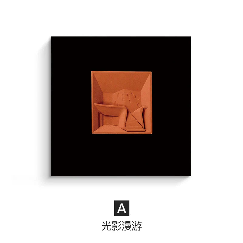 Decorbites™ Abstrakte Geometrische Wanddekoration Quadratisches Wandbild Raumaccessoires