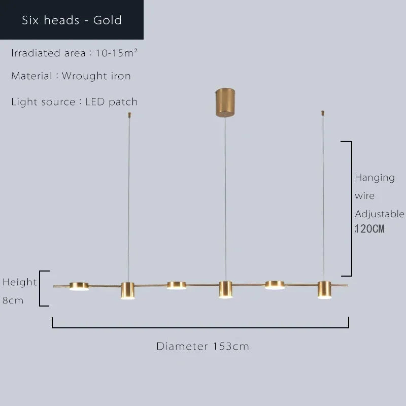 Decorbites™ Dimmbare LED-Deckenleuchter für Wohnzimmer & Küche - Moderne Hängelampe