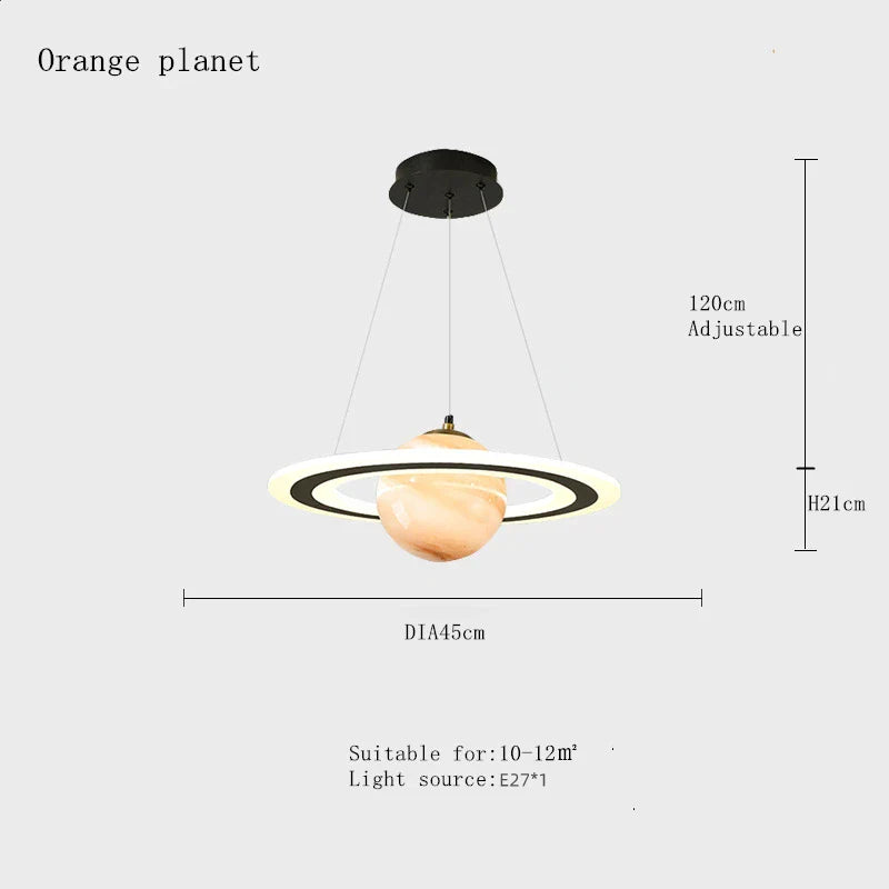 Decorbites™ LED-Acrylic-Planet-Hängeleuchte: Sternleuchter für Kinderzimmer, Wohnzimmer und Schlafzimmer