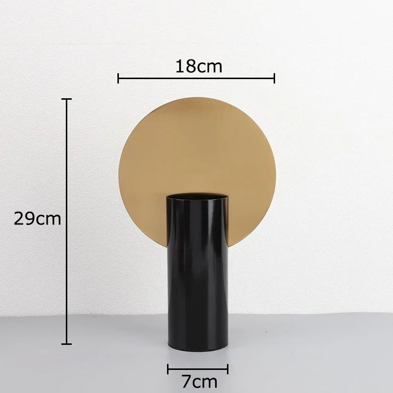 Decorbites™ Geometrische Zylinder-Vase mit Kunstblumen – Modernes Wohnaccessoire