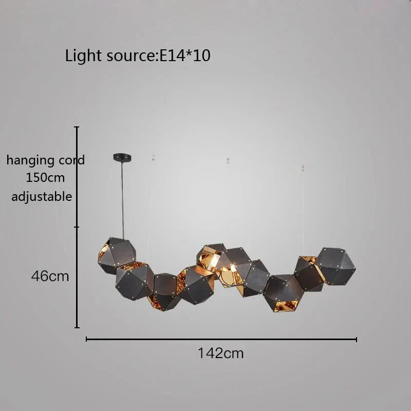 Decorbites™ Würfel-LED-Hängeleuchte: Art-Deco-Hängelampe für All-Match-Stil