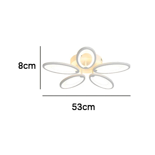 Decorbites™ 5-Lichtiges Acryl-LED-Deckenleuchter für modernes Wohnzimmer und Schlafzimmer
