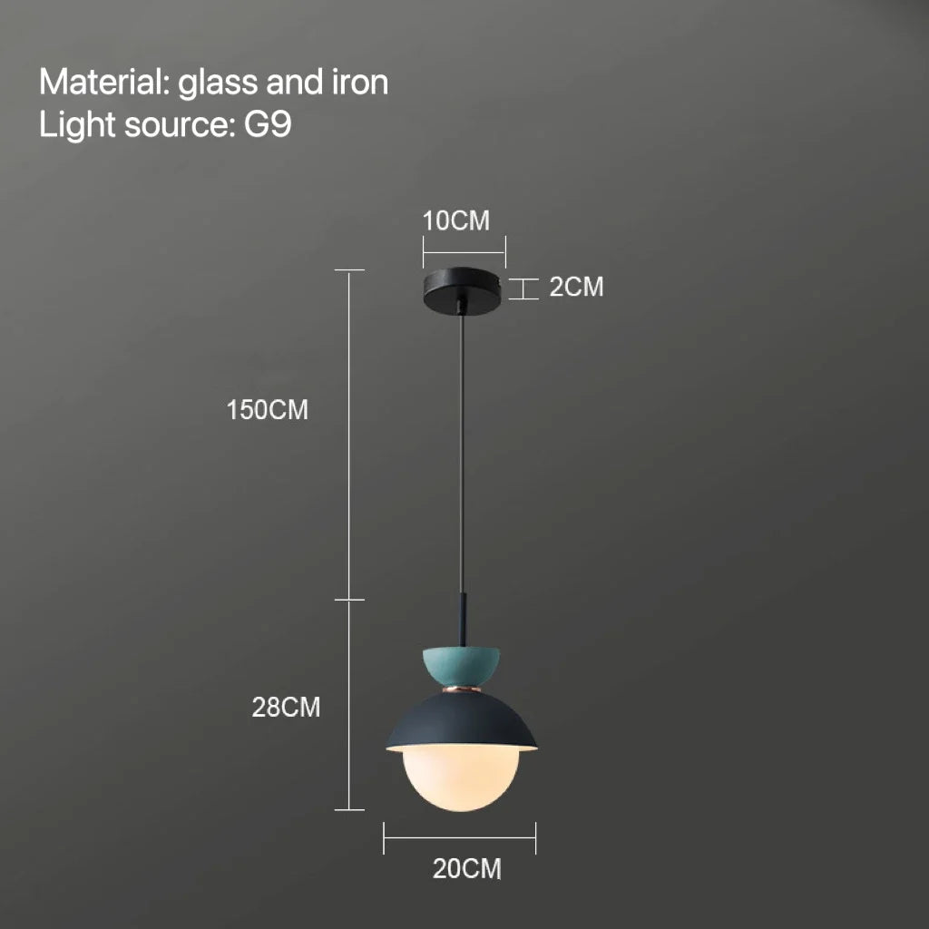 Decorbites™ Glas-Kugelleuchte: Moderne nordische Leuchte für die Einrichtung zu Hause, Küche, Esszimmer, Schlafzimmer