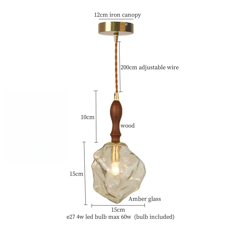 Decorbites™ Lava-Glas-LED-Hängeleuchte: Vintage-Hängelampe für Schlafzimmer, Wohnzimmer, Esszimmer