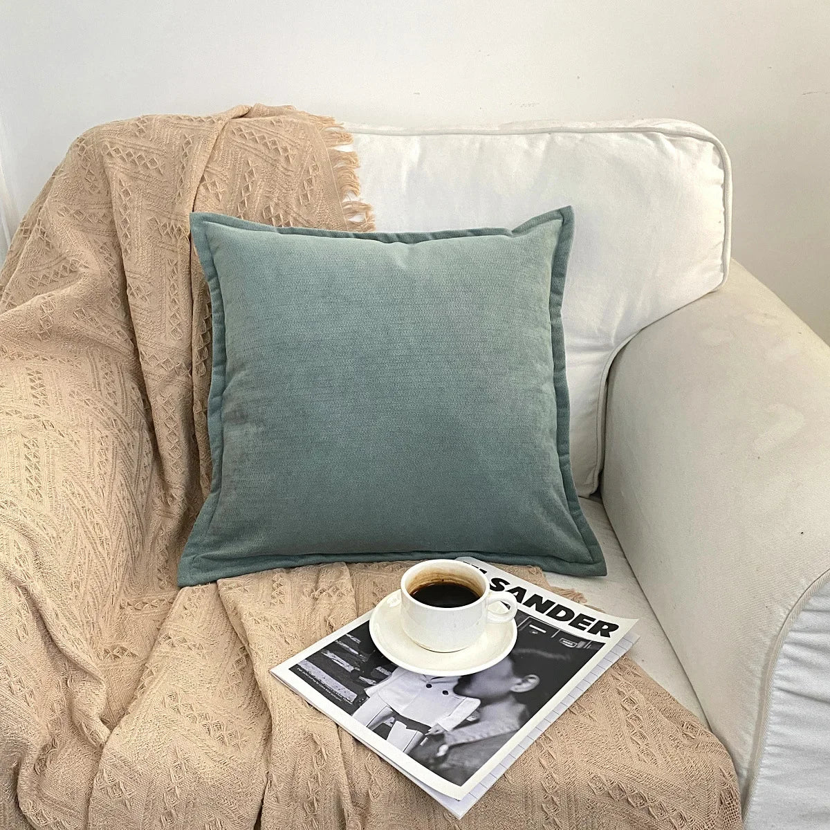 Decorbites™ Hahnentritt-Muster Kissenbezug 30x50 cm Schwarz und Weiß Bogen-Taille Kissenhülle