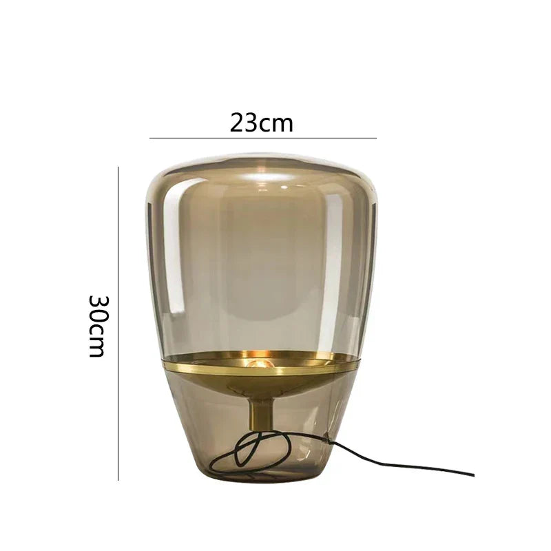 Decorbites™ Glas-Tischlampen Innenraum-Nachttischlampe für Wohnzimmer LED-Beleuchtung