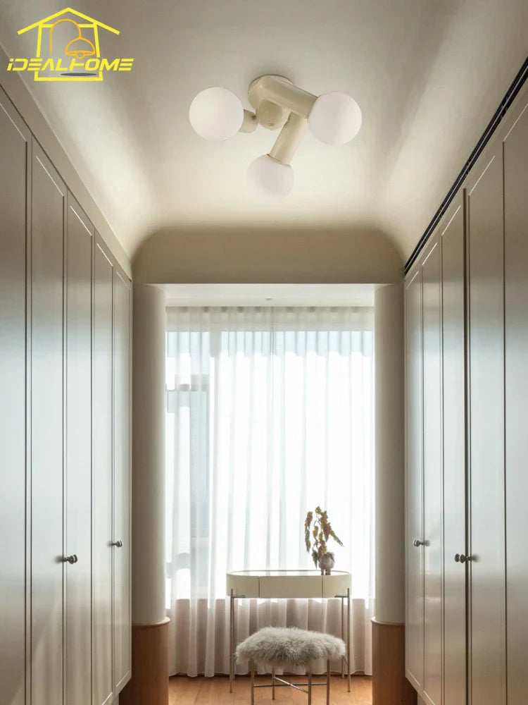 Decorbites™ Sahne Wind LED Deckenleuchte – Modern, warm, einfach für die Hausdekoration