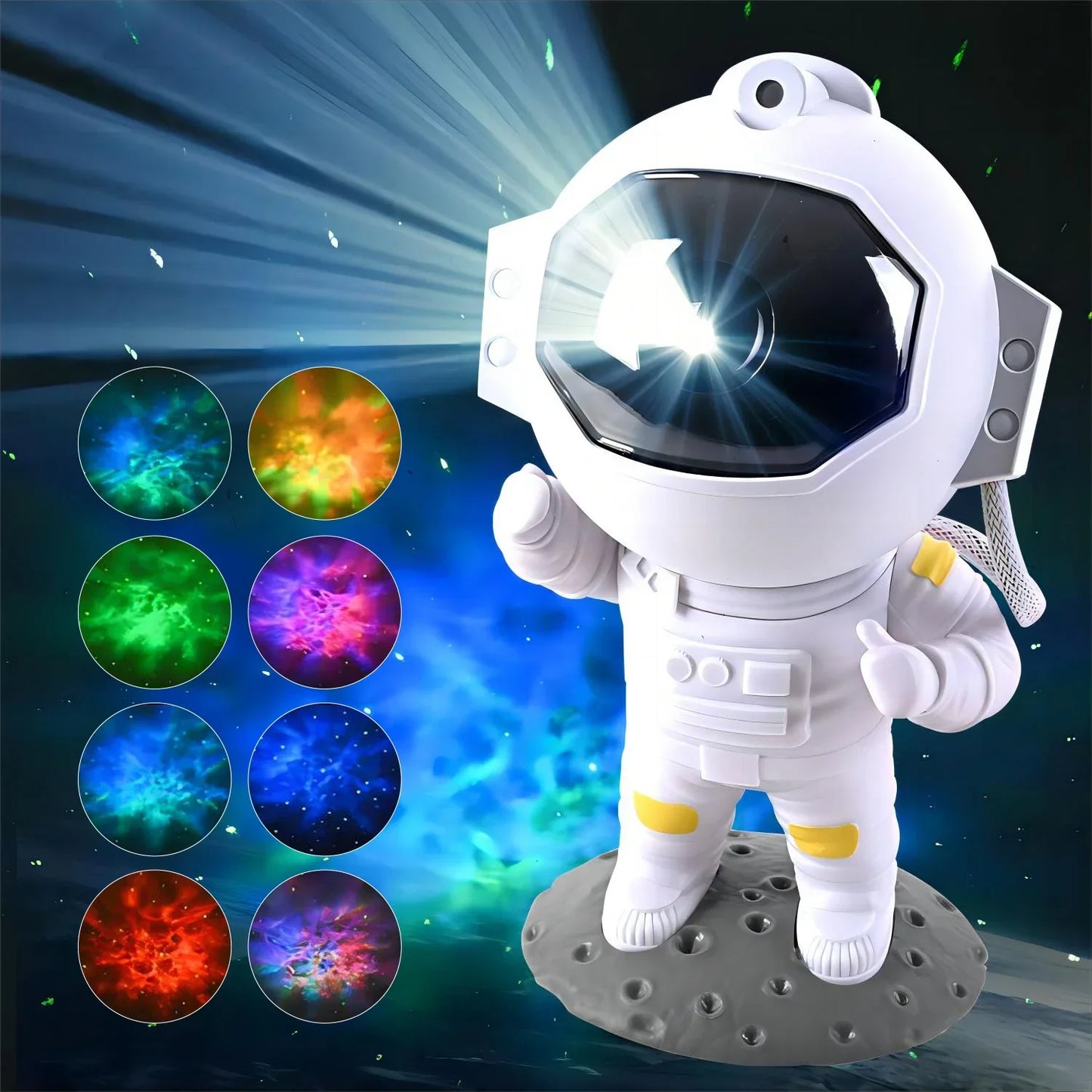 Decorbites™ Galaxy Astronaut Sternenprojektor Nachttischlampe für das Kinderzimmer als Kindergeschenk