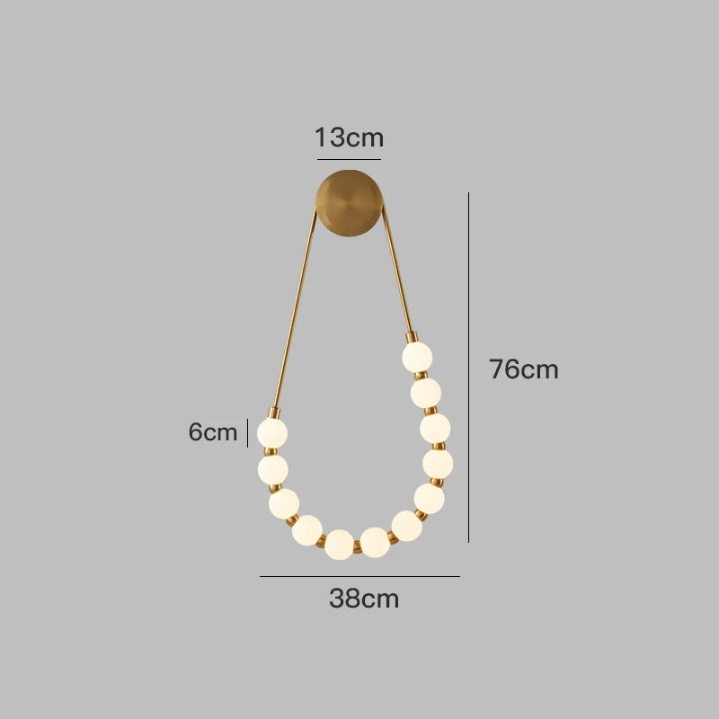 Decorbites™ Sahne Italienischer Stil Asymmetrische Zauberbohne Wandlampe