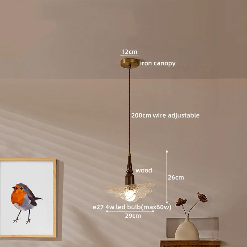 Decorbites™ Japanisch-Stil Kupferglas-Hängelampe für Wohnzimmer, Schlafzimmer, Bar