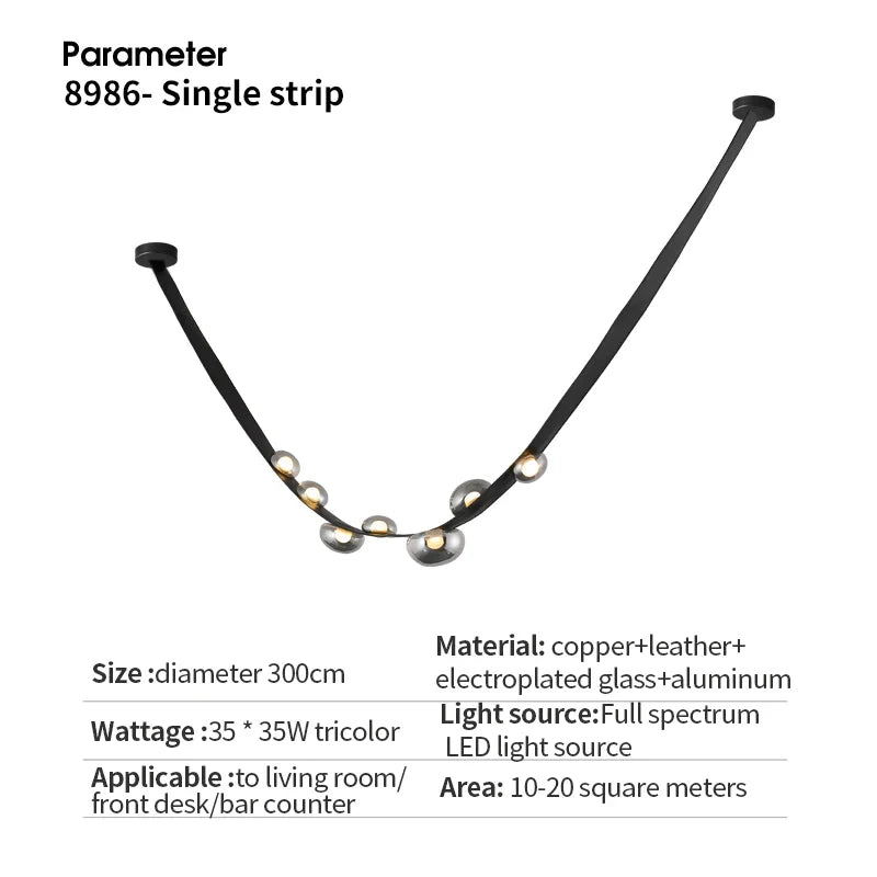 Decorbites™ Italienische Leichtluxus-Leder-Lüster für Esszimmer und Wohnzimmer