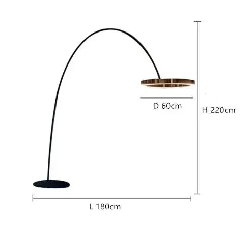 Decorbites™ kreisförmige Leucht-LED-Stehlampe für elegante Wohnräume