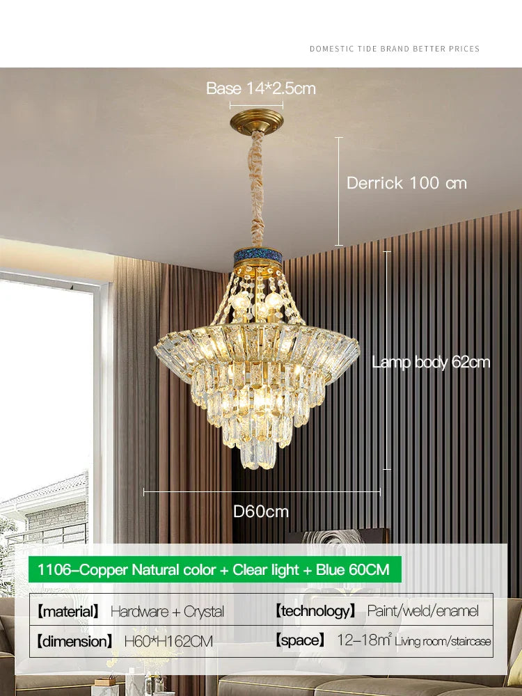 Decorbites™ Kristall-Duplex-Kronleuchter: Modern und elegant für Hotels, Villen und Wohnräume