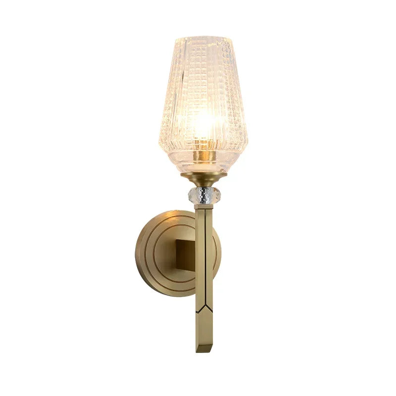 DecorBites™ Crystal Copper Wall Lamp for Luxe Home Decor