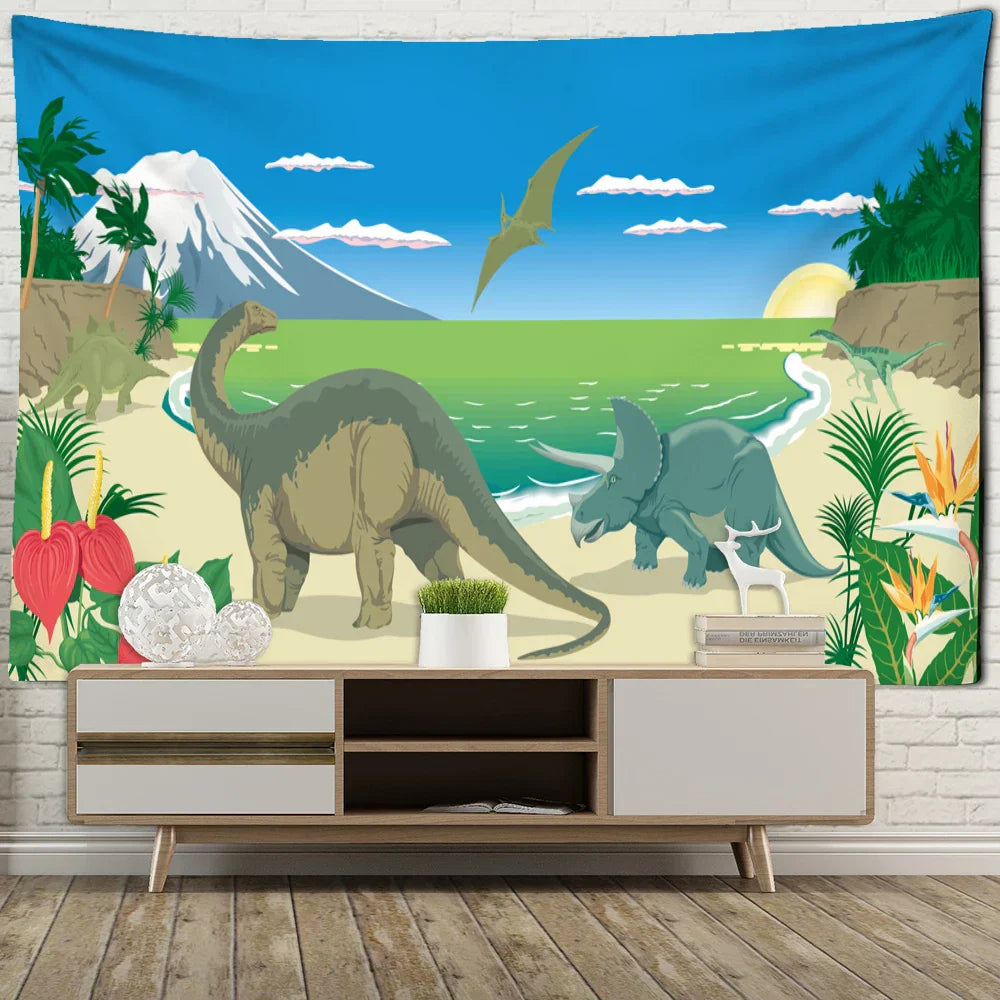 Decorbites™ Dinosaur Tapisserie Wandbehang für Jungenzimmer-Dekoration