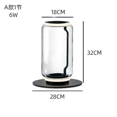 Decorbites™ Glas-LED-Stehlampenbodenleuchte: Modernes nordisches Design für Wohnzimmer- und Schlafzimmerdekoration