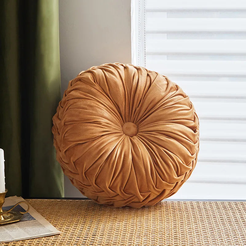 Decorbites™ Niederländisches Samt-Rund-Sitzkissen: Modernes & bequemes Rückenlehnensupport für das Wohnzimmer.