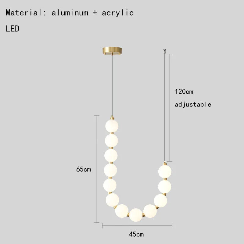 Decorbites™ Acryl-LED-Kronleuchter: Moderne Pendelleuchte für das Wohnzimmer