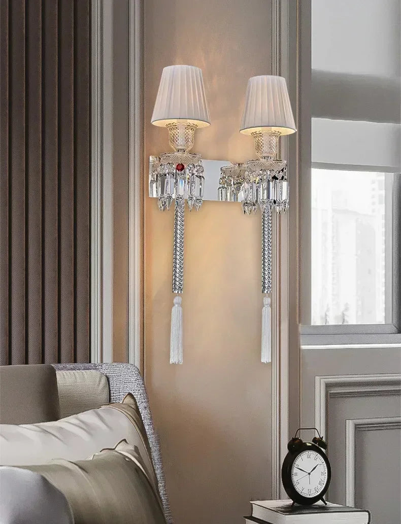 Decorbites™ Kristall-Wandleuchte: Europäischer Stil Luxus-Spiegel-Scheinwerfer für Schlafzimmer, Wohnzimmer und Esszimmer