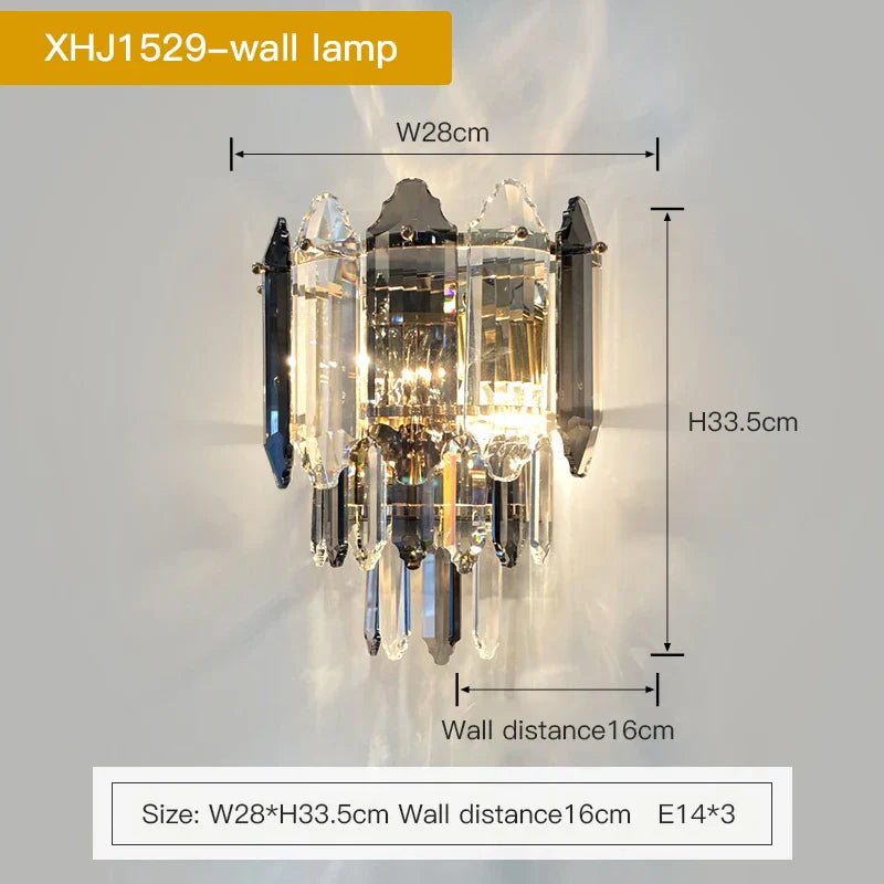 DecorBites™ Crystal Chandelier: Post Modern Luxury Light for Living Room, Bedroom, Kitchen & Dining Room
