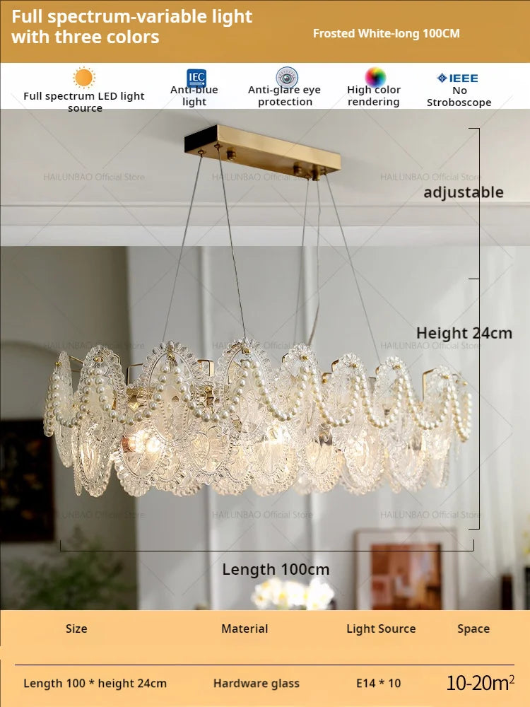 Decorbites™ Glas-Esszimmer-Lüster: Retro-Französischer Stil für Wohnzimmer & Schlafzimmer
