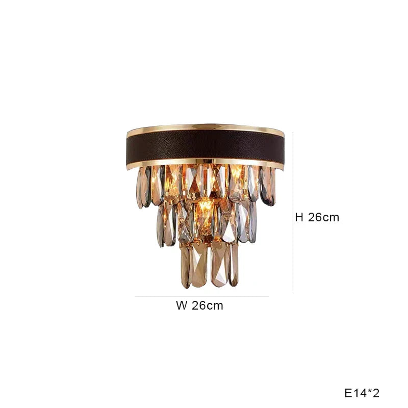 Decorbites™ Kristall-Leder-Kronleuchter | Moderne LED-Leuchter für Wohnzimmer & Esszimmer