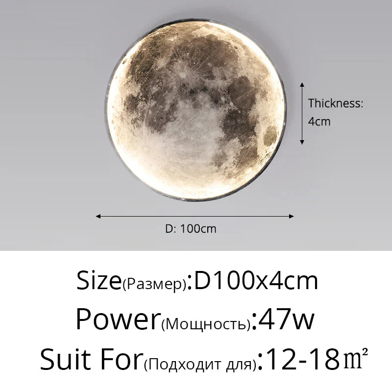 DecorBites™ Creative Moon Earth LED Wall Lamp for Modern Living Spaces