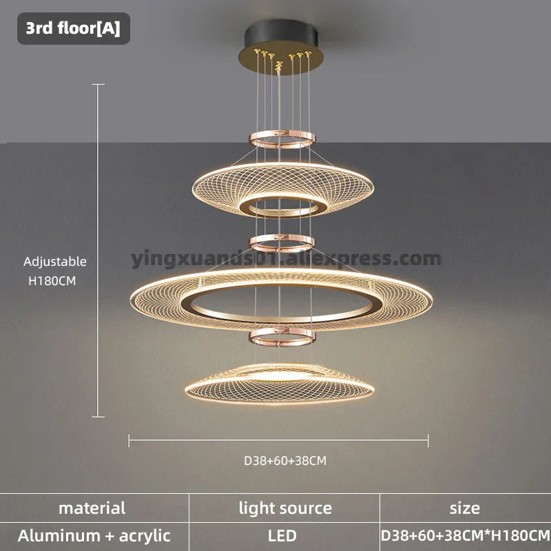 Decorbites™ Doppelschalige LED-Hängeleuchter Deckenleuchte für Wohnzimmer Kücheninsel