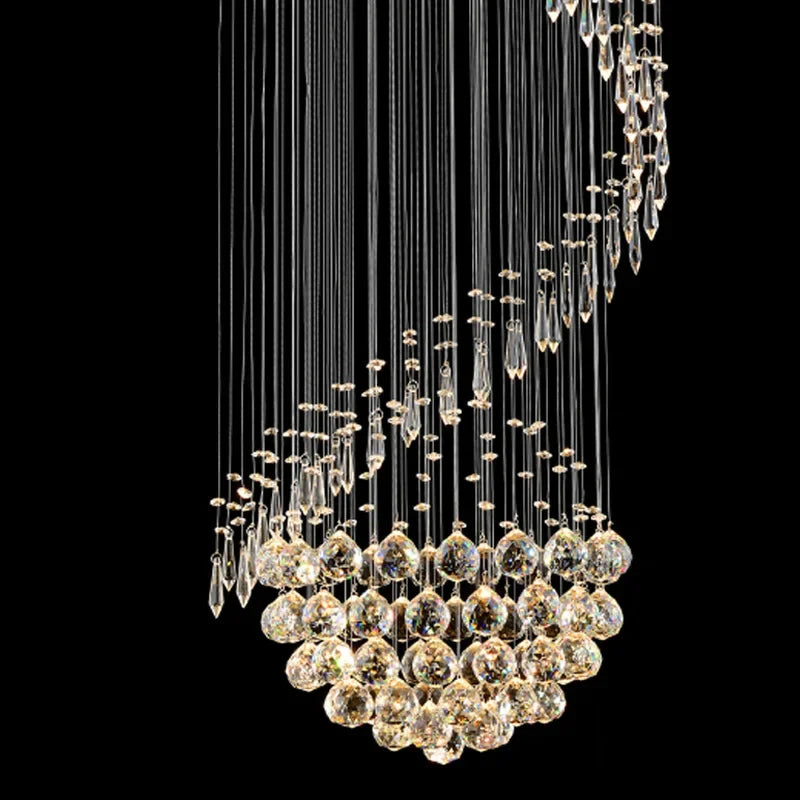 Decorbites™ Kristall-Treppenhaus-Leuchter: Moderne LED-Innenbeleuchtung für Wohnzimmer, Lobby und Zuhause