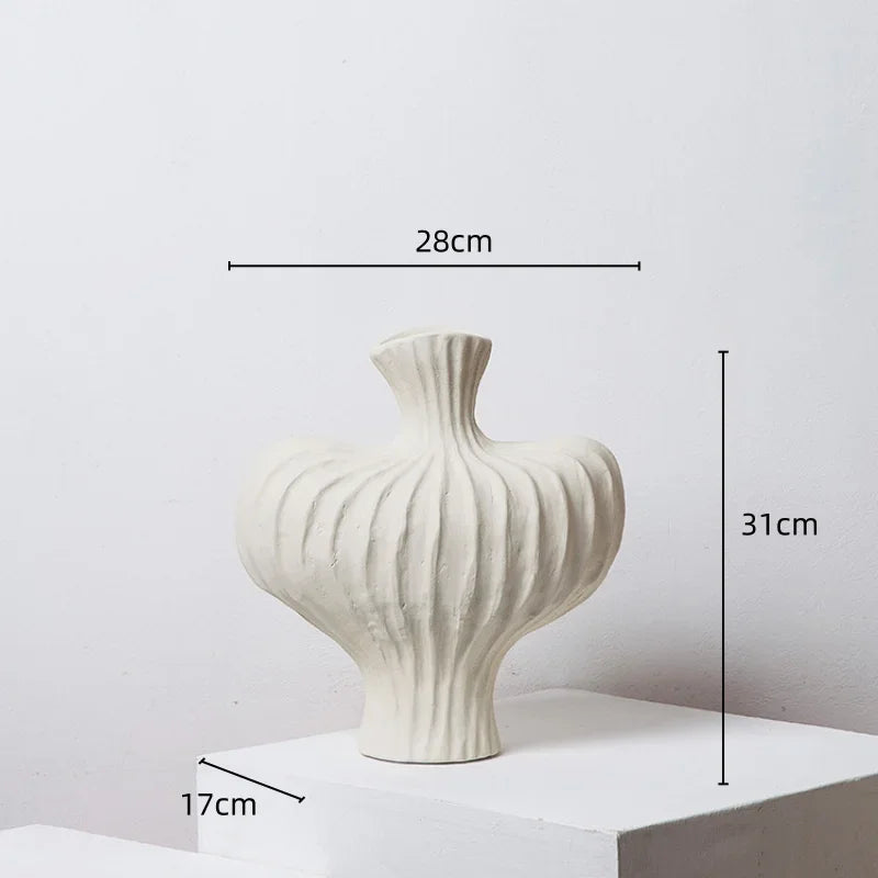 Decorbites™ Fringe Heterophore Vase - Handgefertigte Porzellan-Floralarrangement-Dekoration