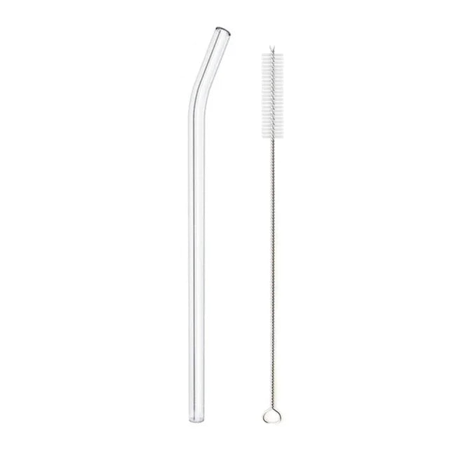 Decorbites™ Glasstroh-Set für Smoothies, Cocktails und Bar – Wiederverwendbar, hochwertiges Borosilikatglas