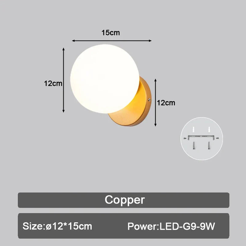 Decorbites™ LED Wandarmatur mit G9-Birnen für Innenbeleuchtung in Schwarz-Gold