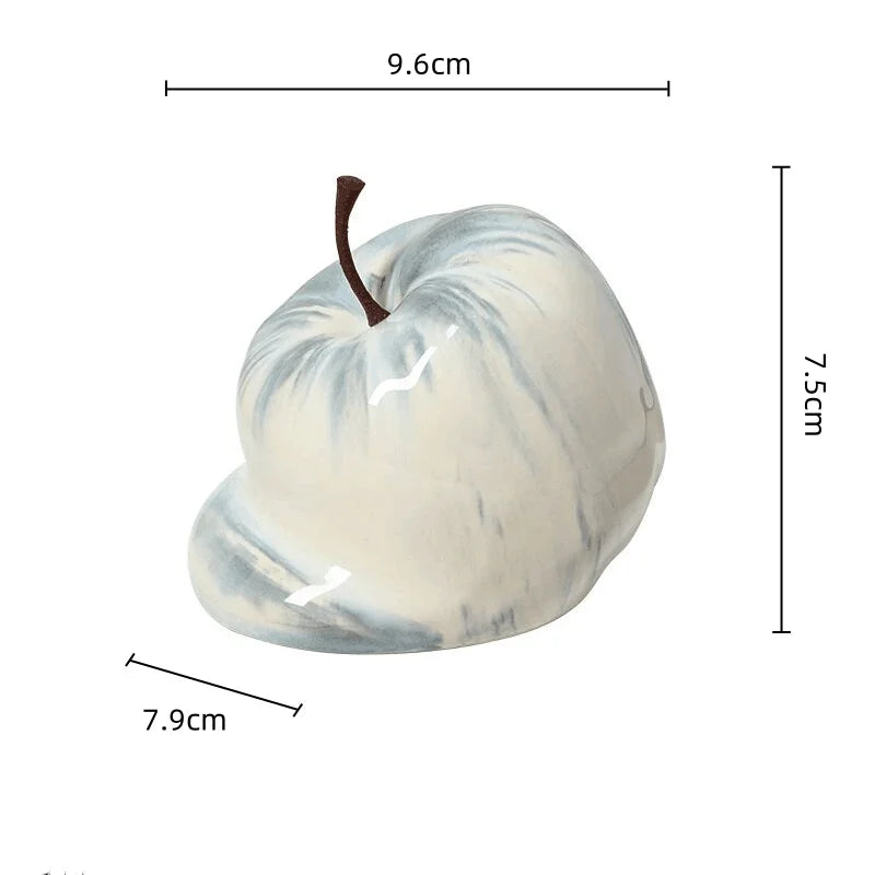 Decorbites™ Abstrakte Schmelzende Apfel Keramik-Ornamente Heimdekoration Handwerkskunst