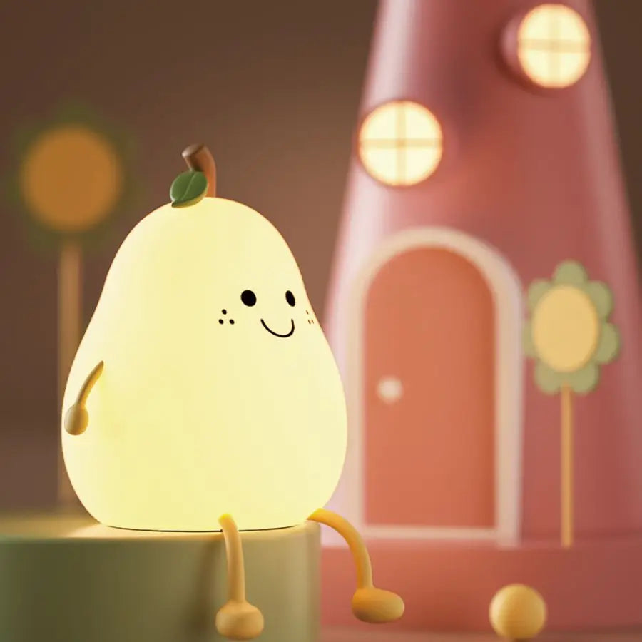 USB wiederaufladbares Nachtlicht Birne Silikon Nachtlichter Touch Sensor Schlafzimmer Nachttisch Katze Lampe mit Fernbedienung für Kinder Baby Geschenke