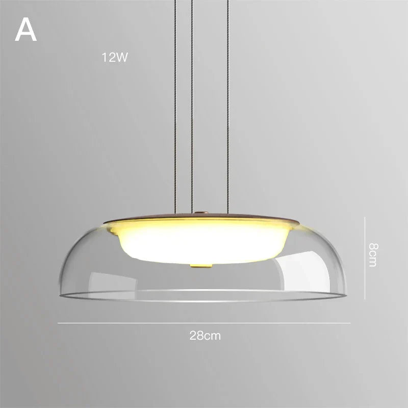 Decorbites™ Glas-Hängeleuchten Einfache Innenraum-Beleuchtung für Heimdekoration im Wohnzimmer und Esszimmer