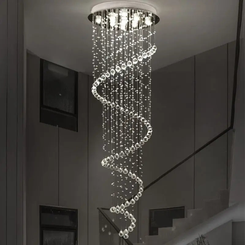 Decorbites™ Kristall-Treppenhaus-Leuchter | Luxus-Hotel-Villa-Schlafzimmer-Hängeleuchte