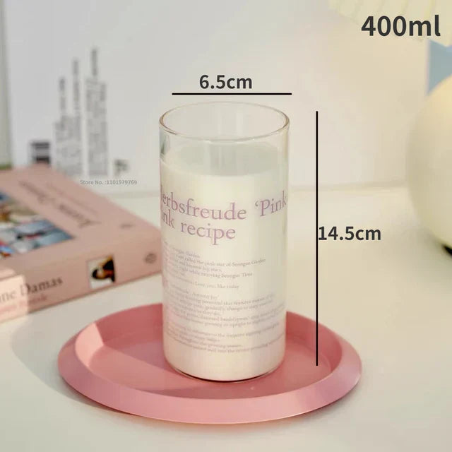Decorbites™ Koreanische Glasbecher - 350 ml hitzebeständige Trinkgläser für Kaffee, Tee, Milch, Bier, Wasser