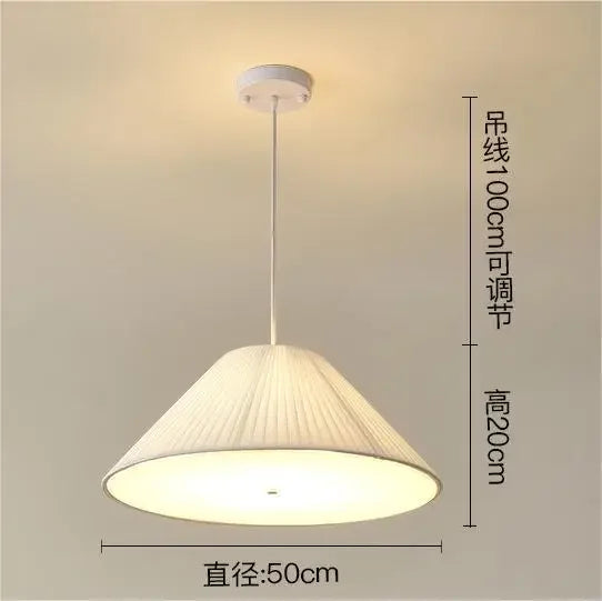Decorbites™ Design-LED-Stoff-Pendantleuchte für Schlafzimmer, Heimdekoration, hängende Kronleuchter