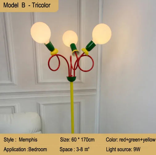Decorbites™ Kunst-LED-Stehlampe – Kreative Beleuchtung für Wohnzimmer, Schlafzimmer und Kinderzimmer