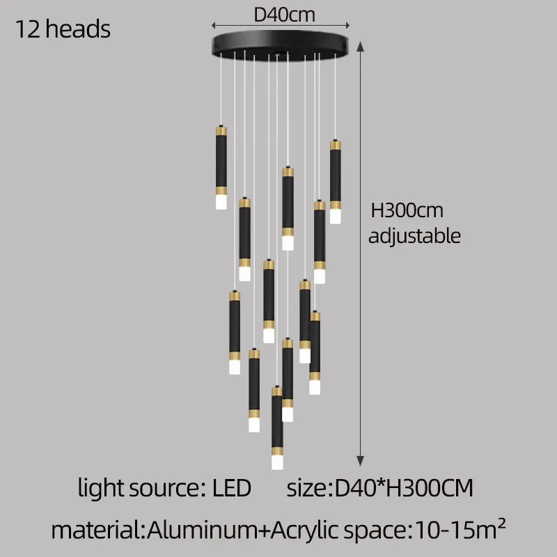 Decorbites™ LED-Kronleuchter: Modernes nordisches Acryl-Luxusbeleuchtung für die Hausdekoration