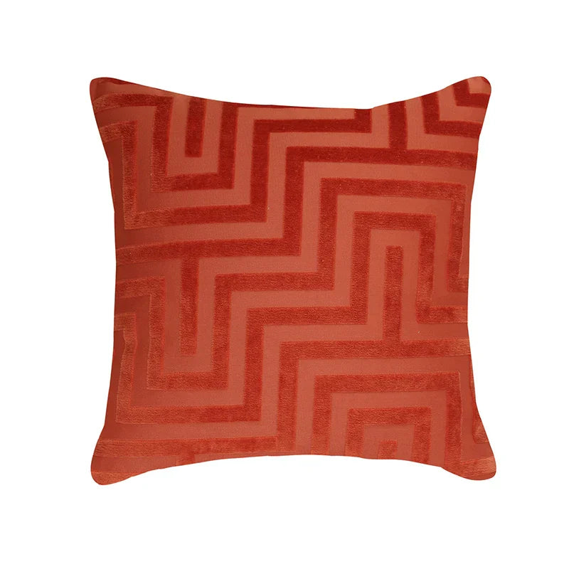 DecorBites™ Geometric Jacquard Throw Pillowcase Double Sided Luxury Cushion Cover