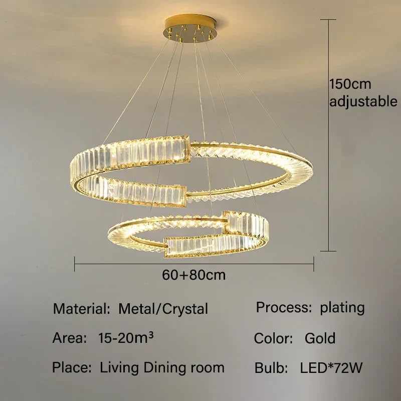 Decorbites™ Kristall-Leuchter: Moderne Luxus-LED-Beleuchtung für Wohnzimmer, Esszimmer und Schlafzimmer
