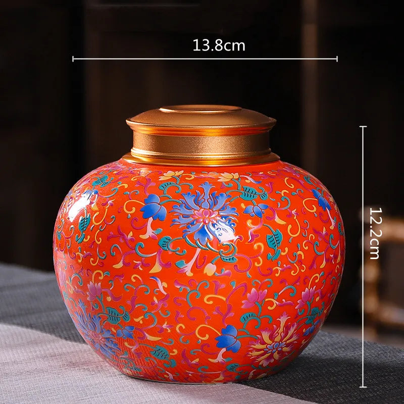 Decorbites™ Emaille-Teekanne Keramik-Vorragsgefäß - Luftdichter Kaffeebehälter