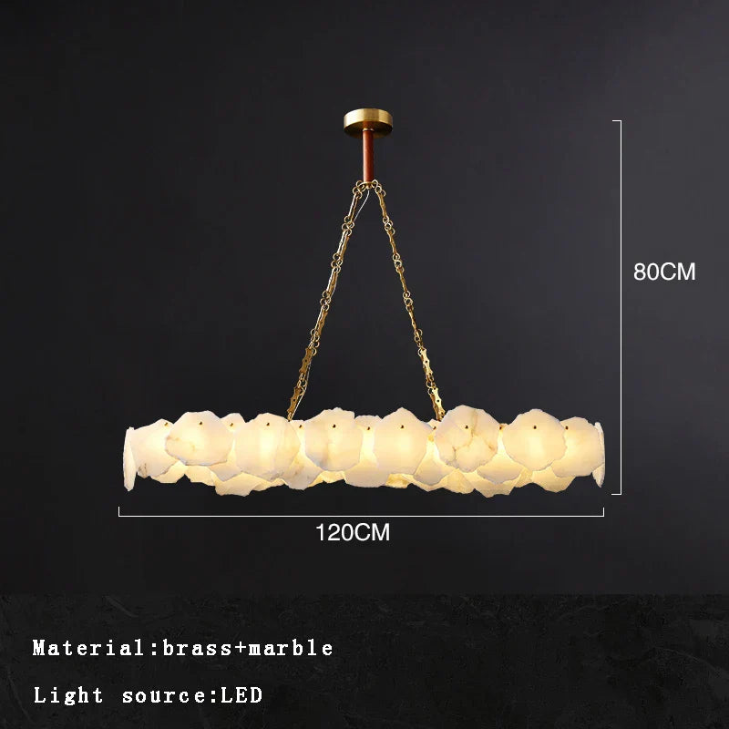 Decorbites™ Messing-Marmor-Deckenleuchter: Moderne Hängelampe für Wohnzimmer und Esstisch