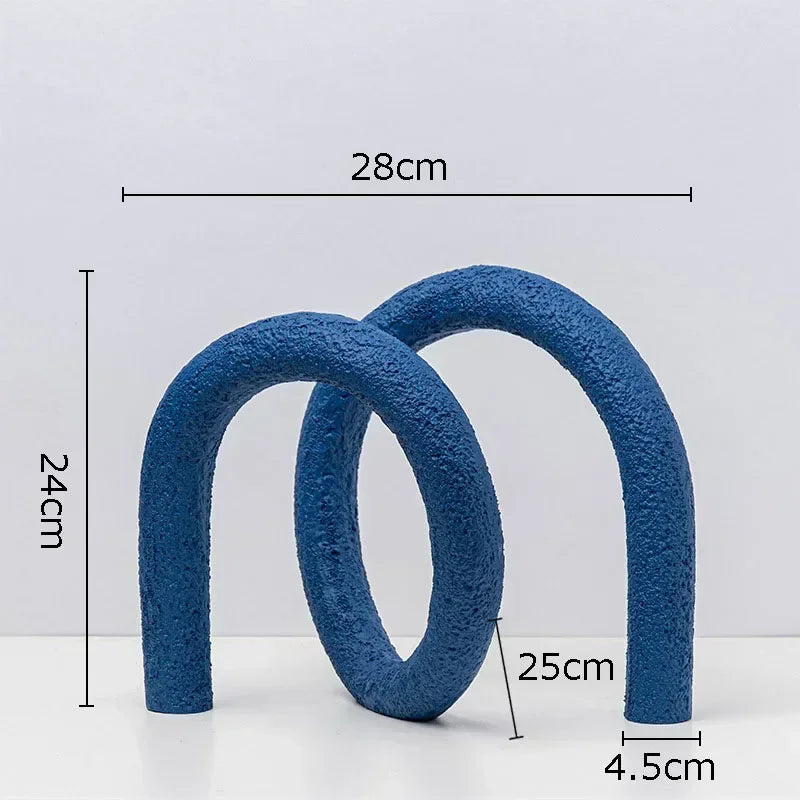 DecorBites™ Abstract Twisted Knot Sculpture for Room Aesthetics Decor