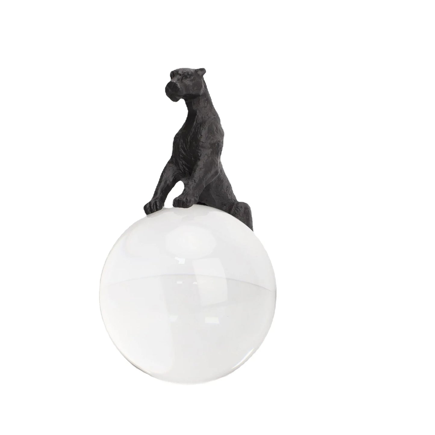 DecorBites™ Crystal Ball Metal Animal Sculptures Home Decor Figurines