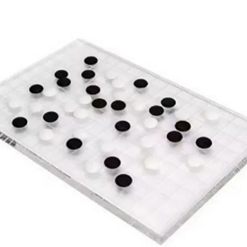 Decorbites™ Geometrisches Schach-Set - Minimalistisches Schachbrett & Figuren für entspannte Partien